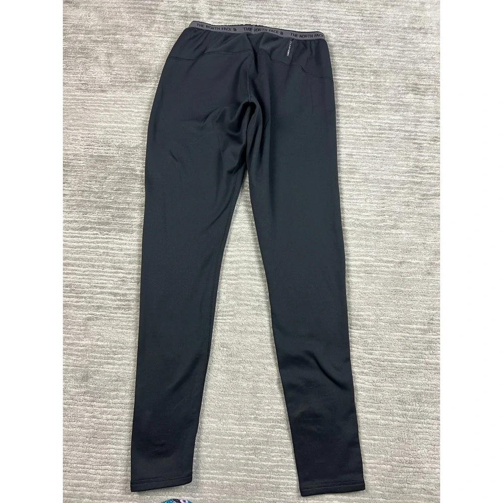The North Face Leggings Mens L Black FlashDry Base Layer Tights Logo Waistband